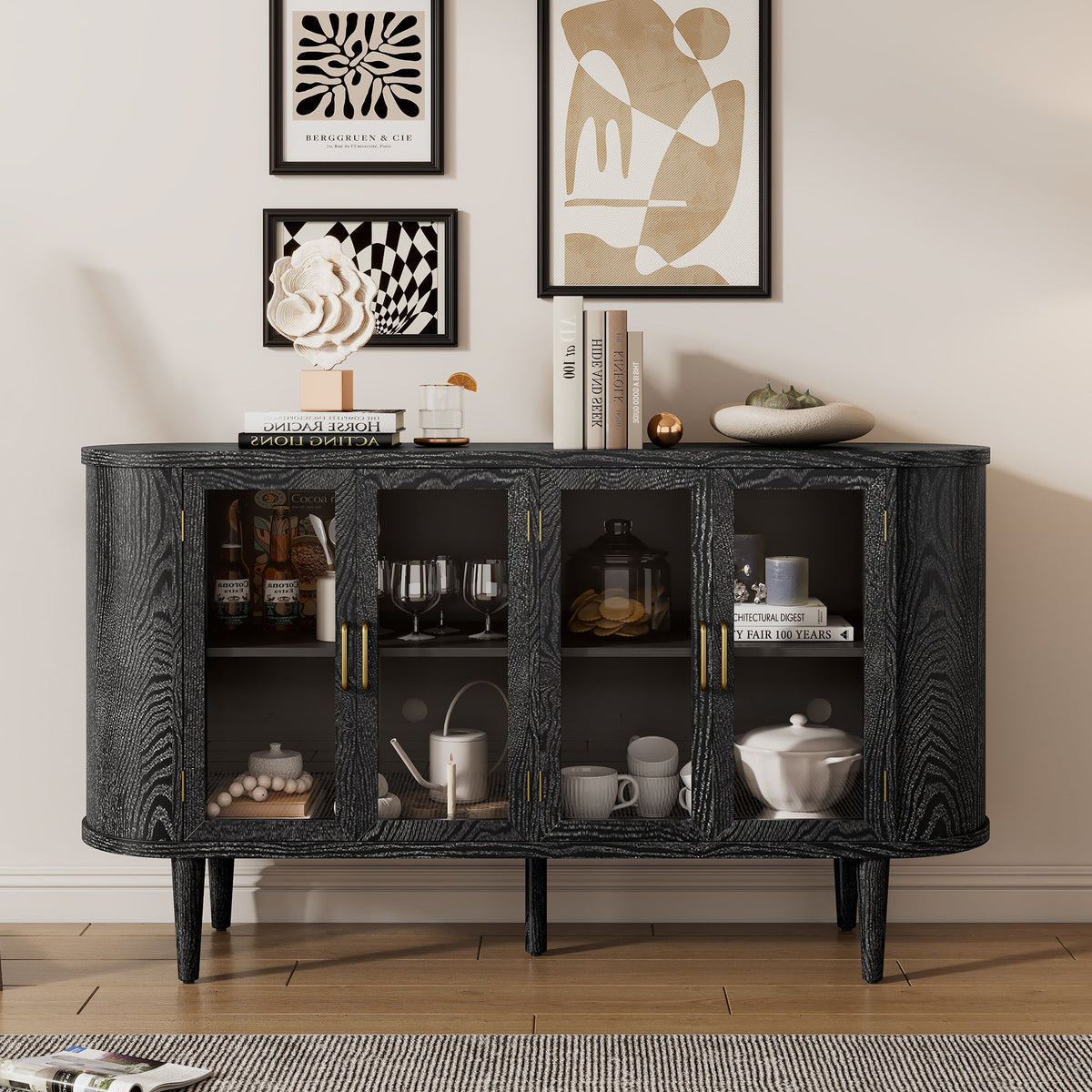 Farmhouse Sideboard Cabinet with Storage