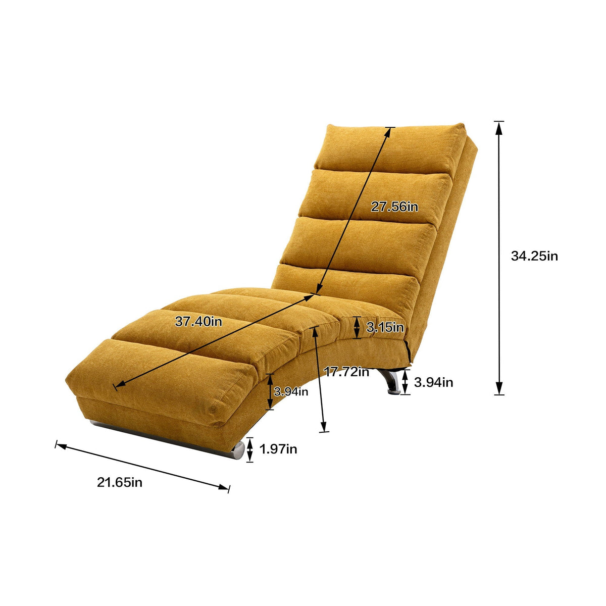 Ergonomic Electric Massage Chaise Lounge with Remote Control - Multiple Colors