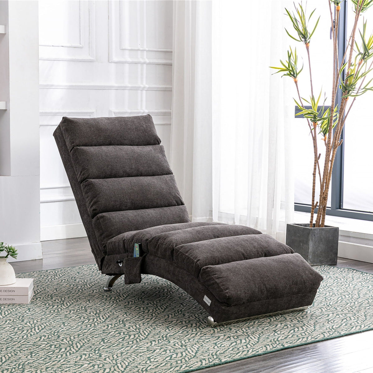 Ergonomic Electric Massage Chaise Lounge with Remote Control - Multiple Colors