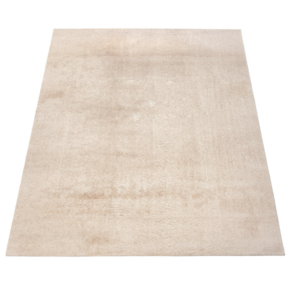 Soft Area Rug with Anti-Slip Backing Washable - Dark Beige