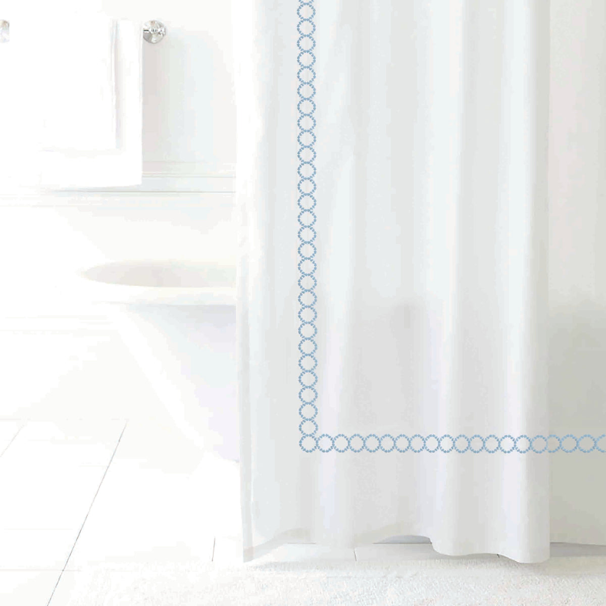 Clean Design Home® Savoy Cotton Shower Curtain