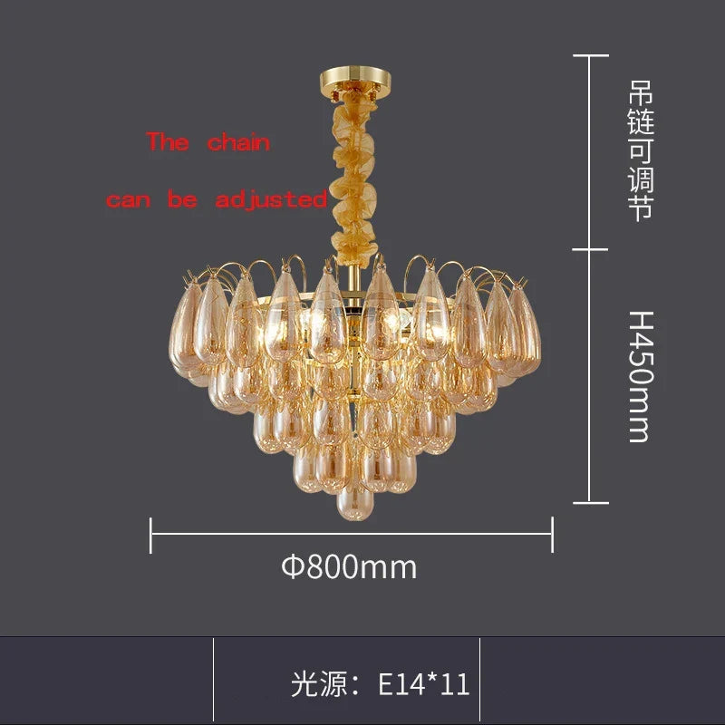 Postmodern LED Chandelier | Modern Dining Room Lighting
