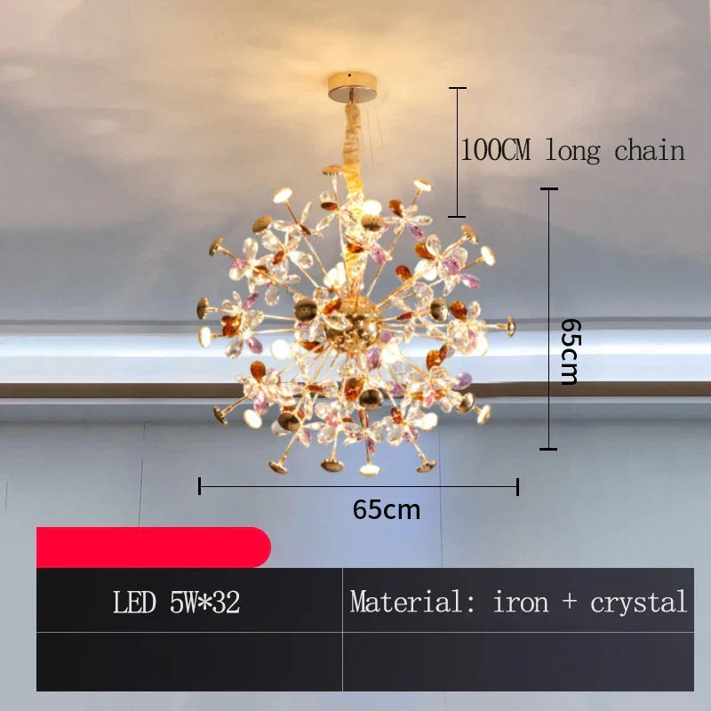 LED Crystal Chandelier | Modern Dining Room Lighting