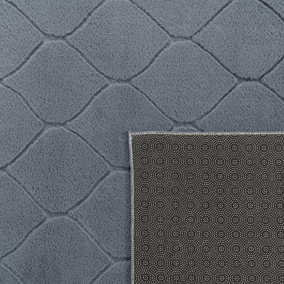 Soft Washable Area Rug Aspen with Moroccan Pattern