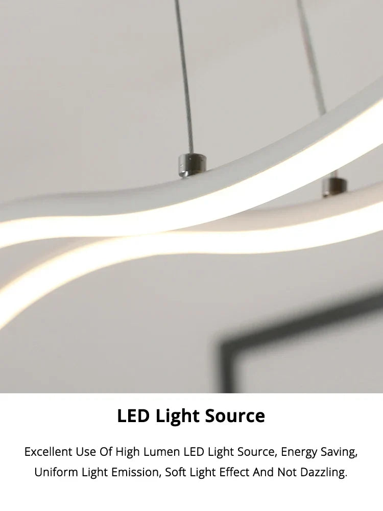 Sleek Nordic Modern Chandelier | Dining Room Home Lighting