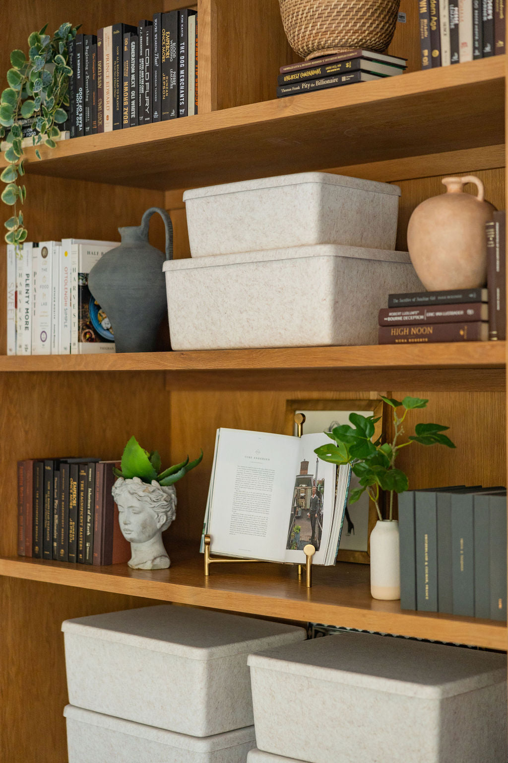 The Sculpted Bin - XL with Lid | Set of 3
