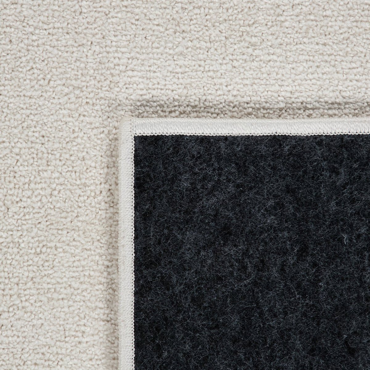 Solid Flatweave Rug Porto for Living Room - Cream