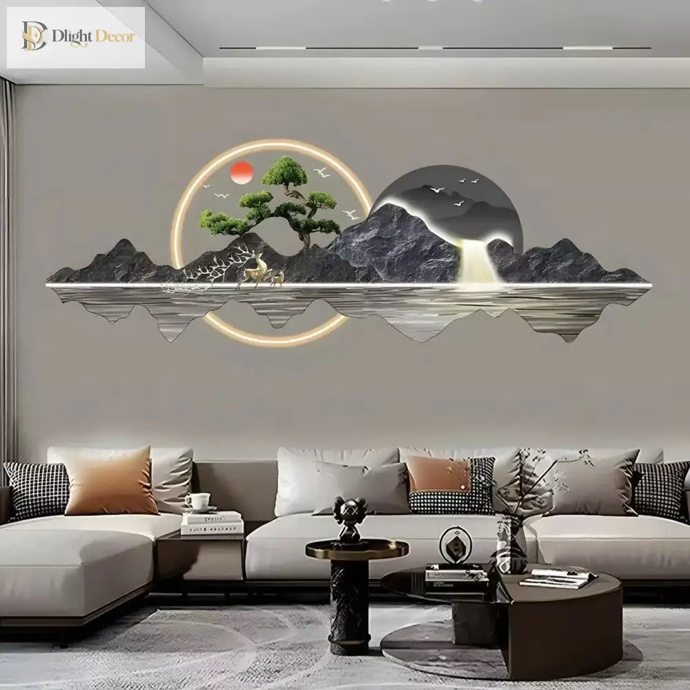 Acrylic LED Wall Art Light | Modern Interior Home Lighting