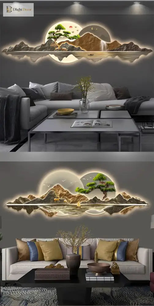 Acrylic LED Wall Art Light | Modern Interior Home Lighting