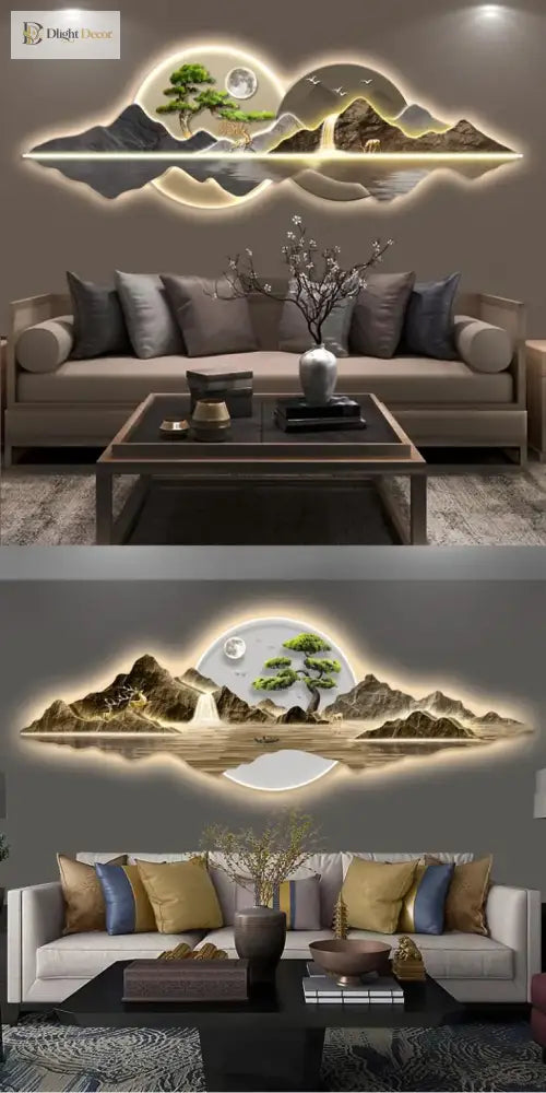 Acrylic LED Wall Art Light | Modern Interior Home Lighting