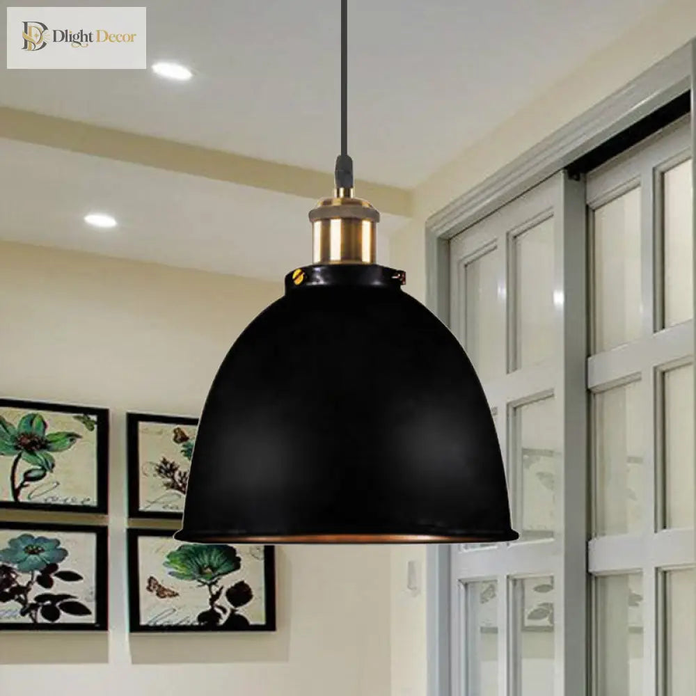 Antique 1-Light Dome Pendant Light | Dining Room Lighting