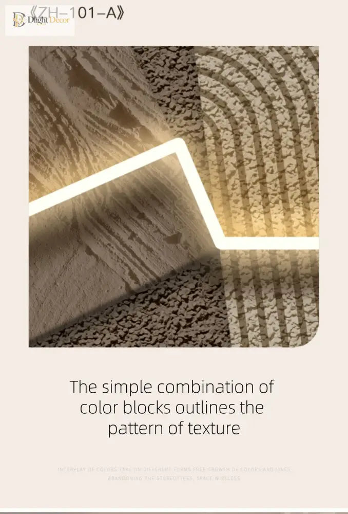 Artistic LED Wall Art Light | Modern Interior Home Lighting