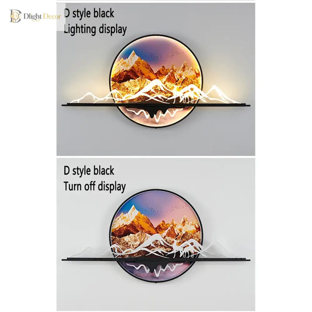 Artistic LED Wall Art Light | Modern Interior Lighting
