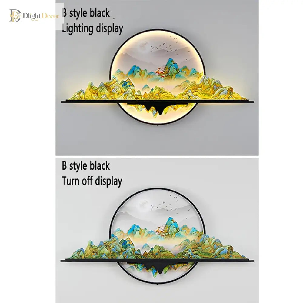 Artistic LED Wall Art Light | Modern Interior Lighting