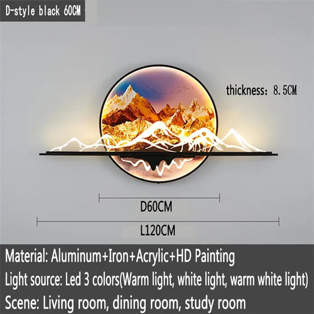 Artistic LED Wall Art Light | Modern Interior Lighting