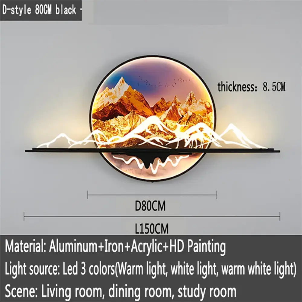 Artistic LED Wall Art Light | Modern Interior Lighting