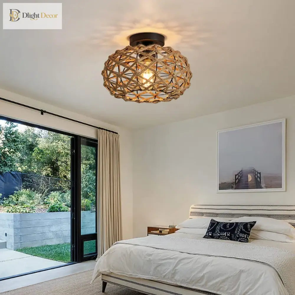 Boho Flush Mount Light | Bedroom & Bedside Lighting