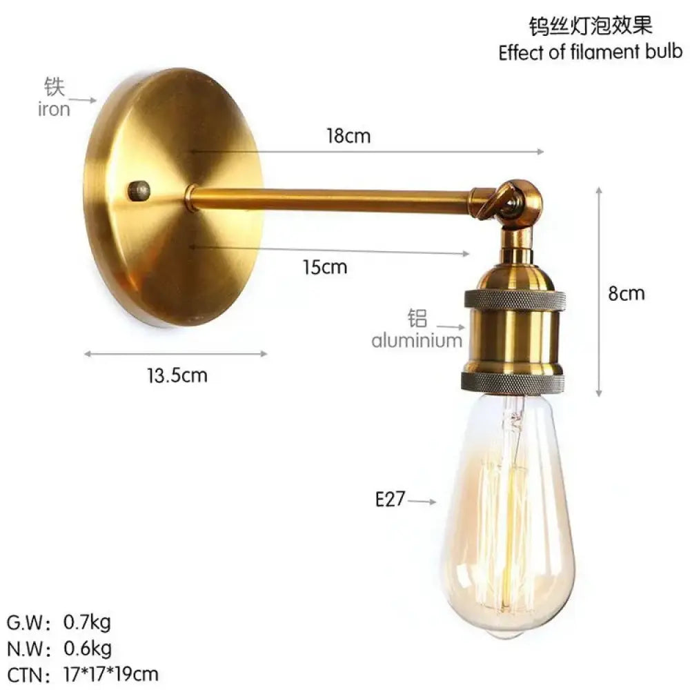Bronwyn Vintage Wall Sconce | Bedroom & Hallway Lighting