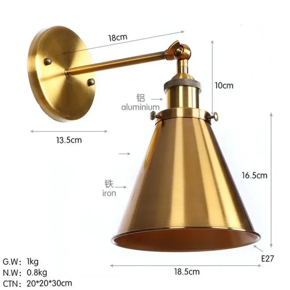 Bronwyn Vintage Wall Sconce | Bedroom & Hallway Lighting
