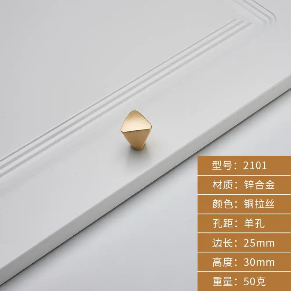 Brushed Zinc Alloy Door Handle – Simple Single Hole Design