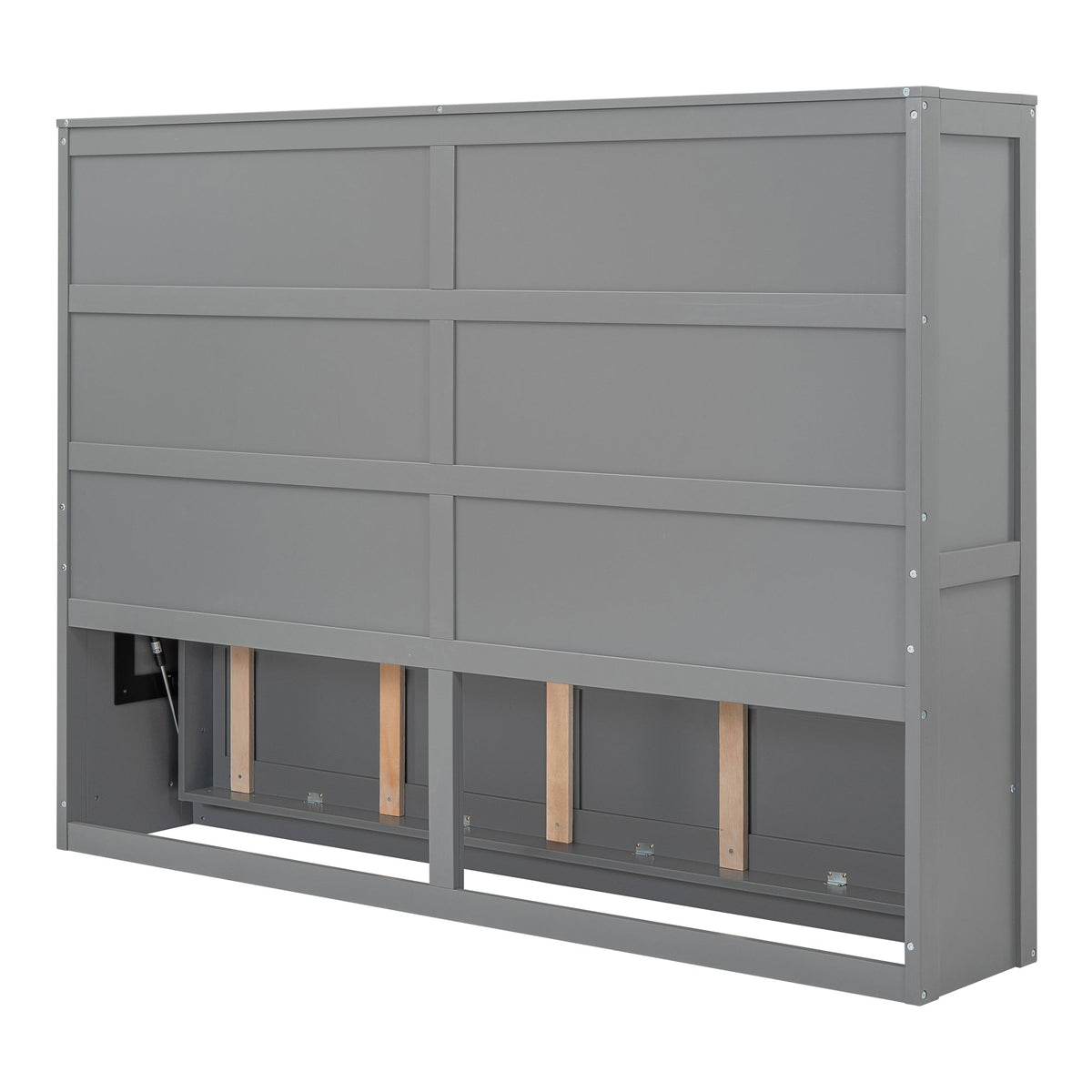 Full Size Gray Murphy Bed Wall Bed - Space Saving Solution