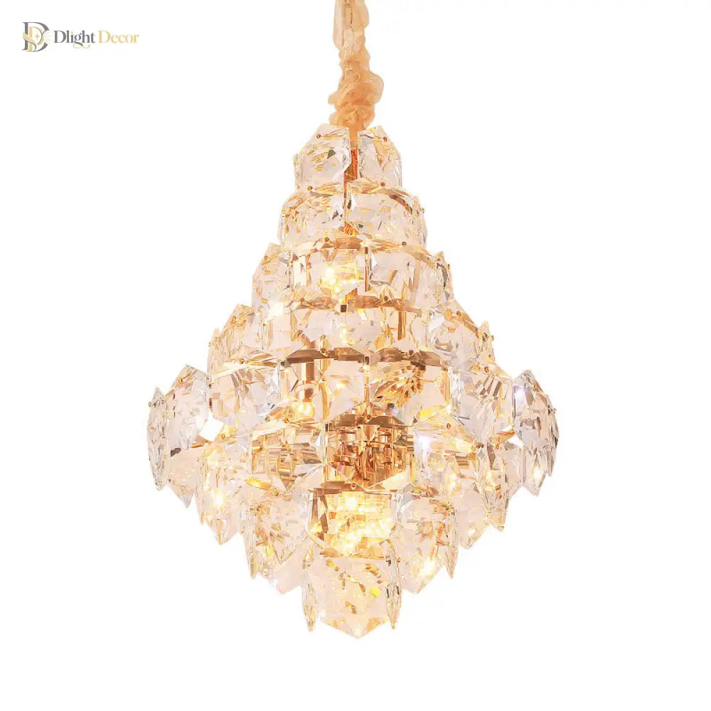 Clara Modern Crystal Chandelier | Dining Room Lighting