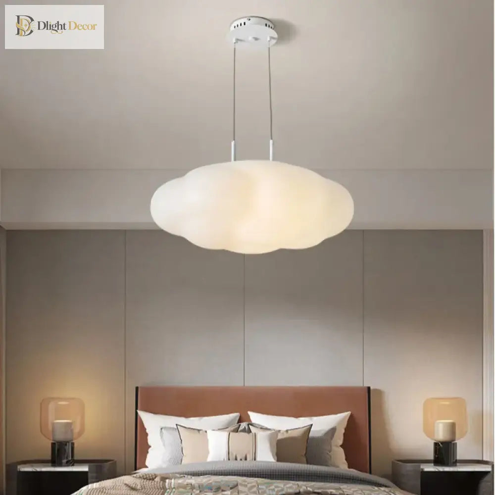Clouds LED White Chandelier | Modern Dining Room Lighting