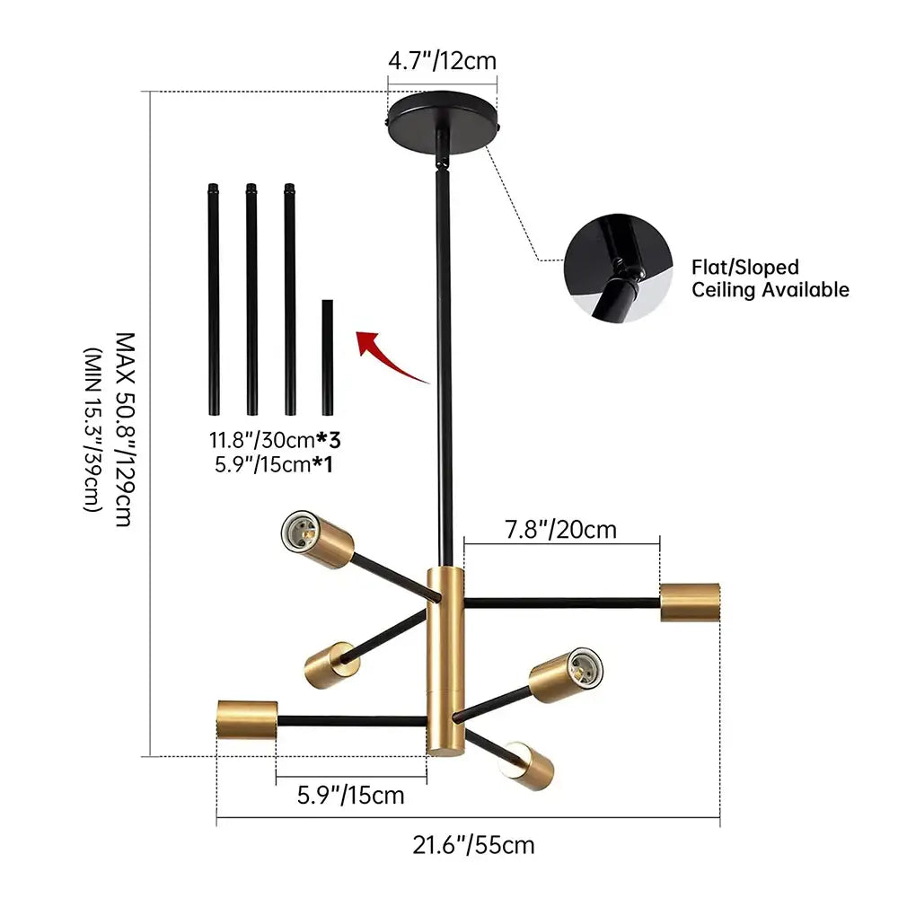 Black Magic Bean Chandelier