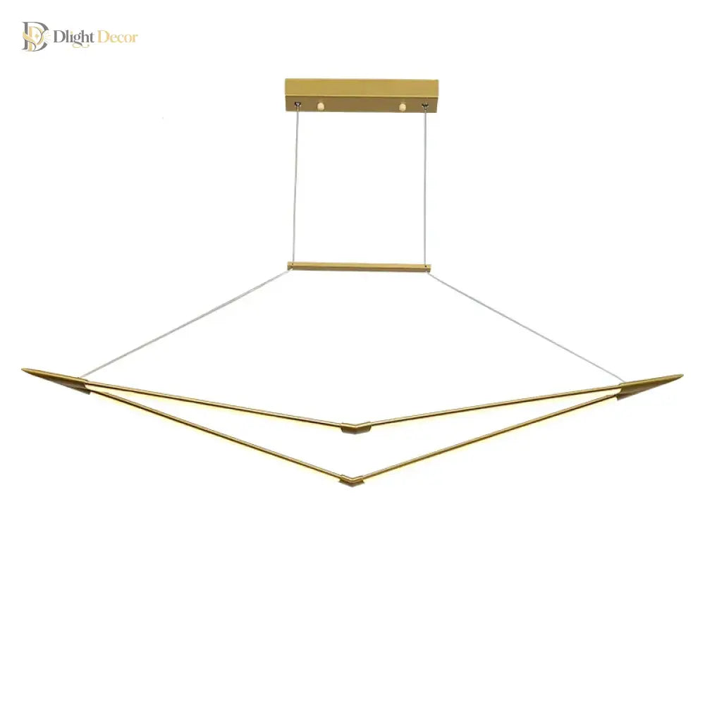Dimmable Gold Black Chandelier | Kitchen Island Lighting