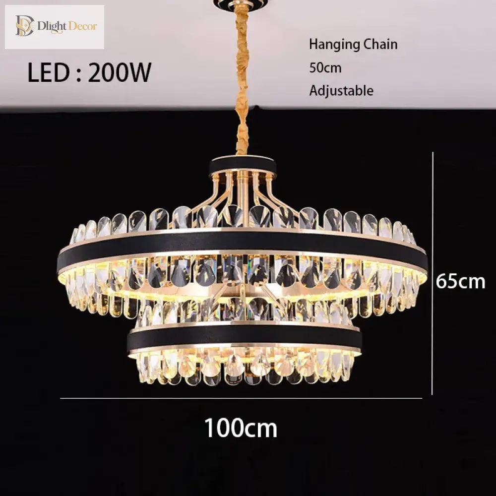 Dimmable LED Crystal Chandelier | Dining Room Lighting