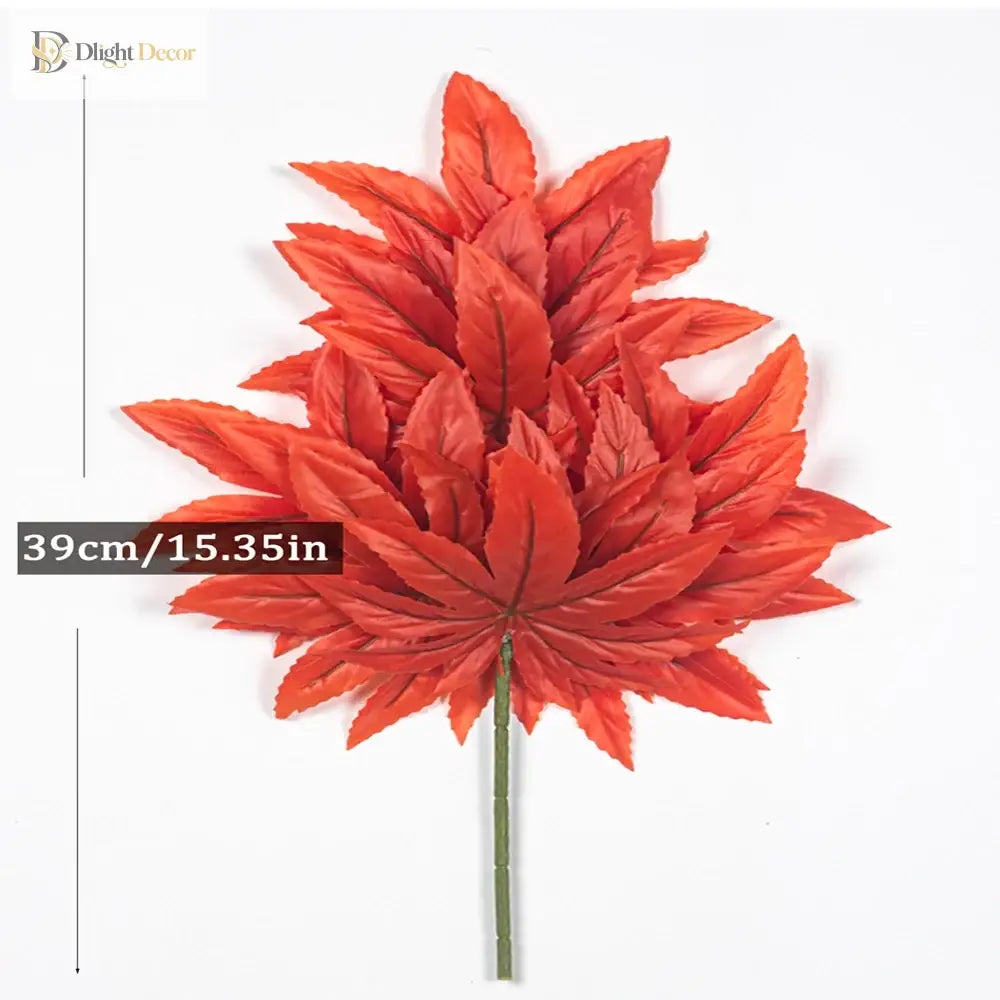 Dlight Decor 43cm Autumn Maple Leaf Branch for Fall Display