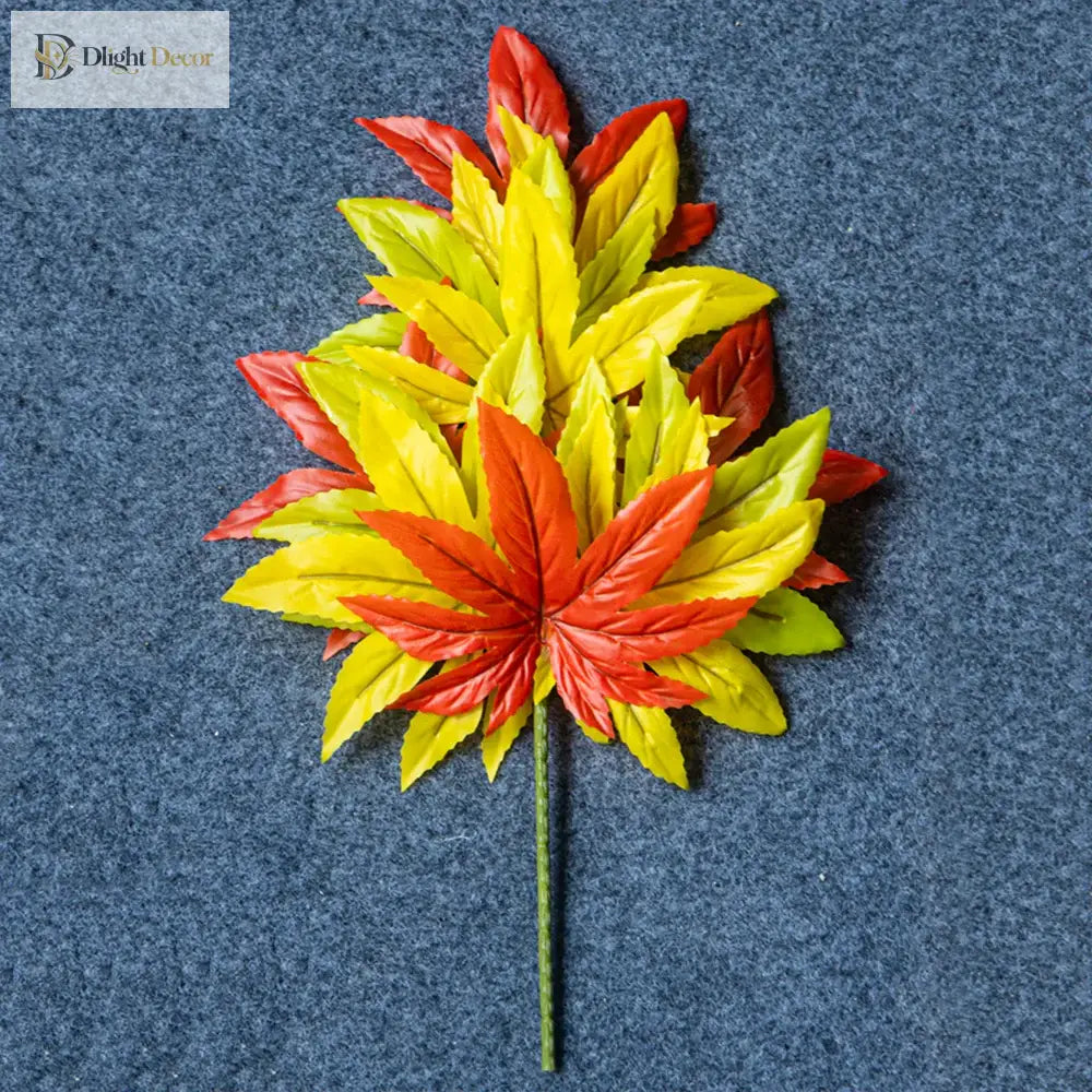 Dlight Decor 43cm Autumn Maple Leaf Branch for Fall Display