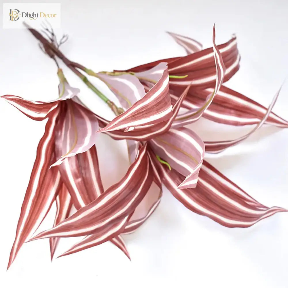 Dlight Decor 43cm Dracaena Air Grass Branch with Bamboo Leaves for Desktop Decor