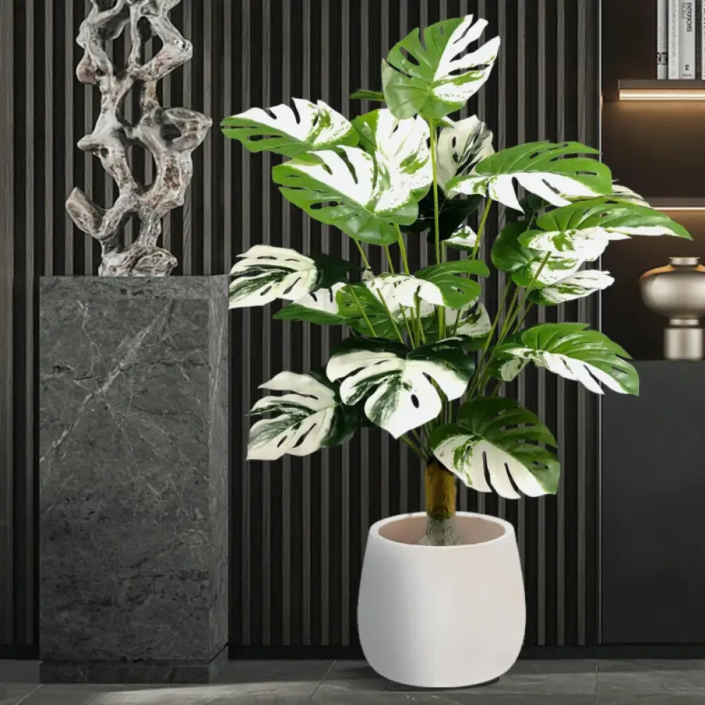 Dlight Decor Monstera Turtle Leaf Plant for Indoor and Garden Display