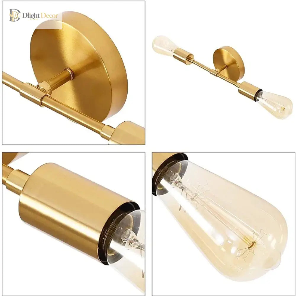 Double Industrial Wall Sconce | Modern Bathroom Lighting