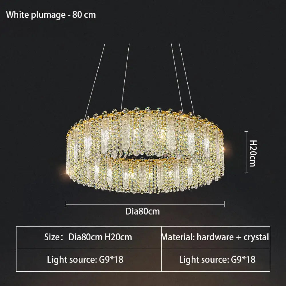 Elegant Crystal Chandelier | Bedroom & Bedside Lighting