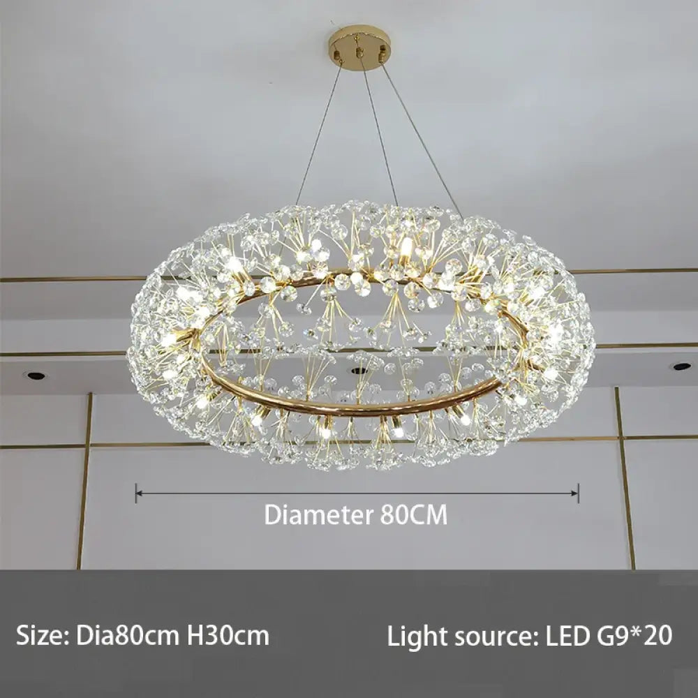 Elegant K9 LED Modern Chandelier | Dining Room Lighting