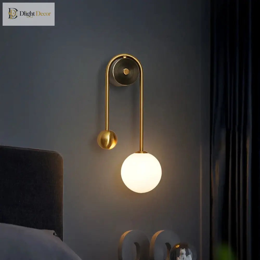 Elegant LED Nordic Modern Wall Sconce | Bedroom Lighting