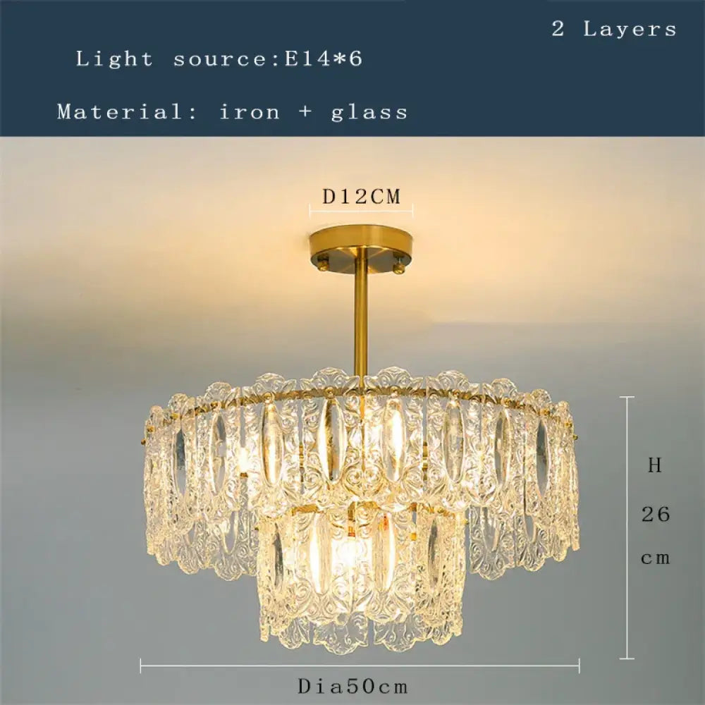 Elegant Modern Glass Chandelier | Dining Room Lighting