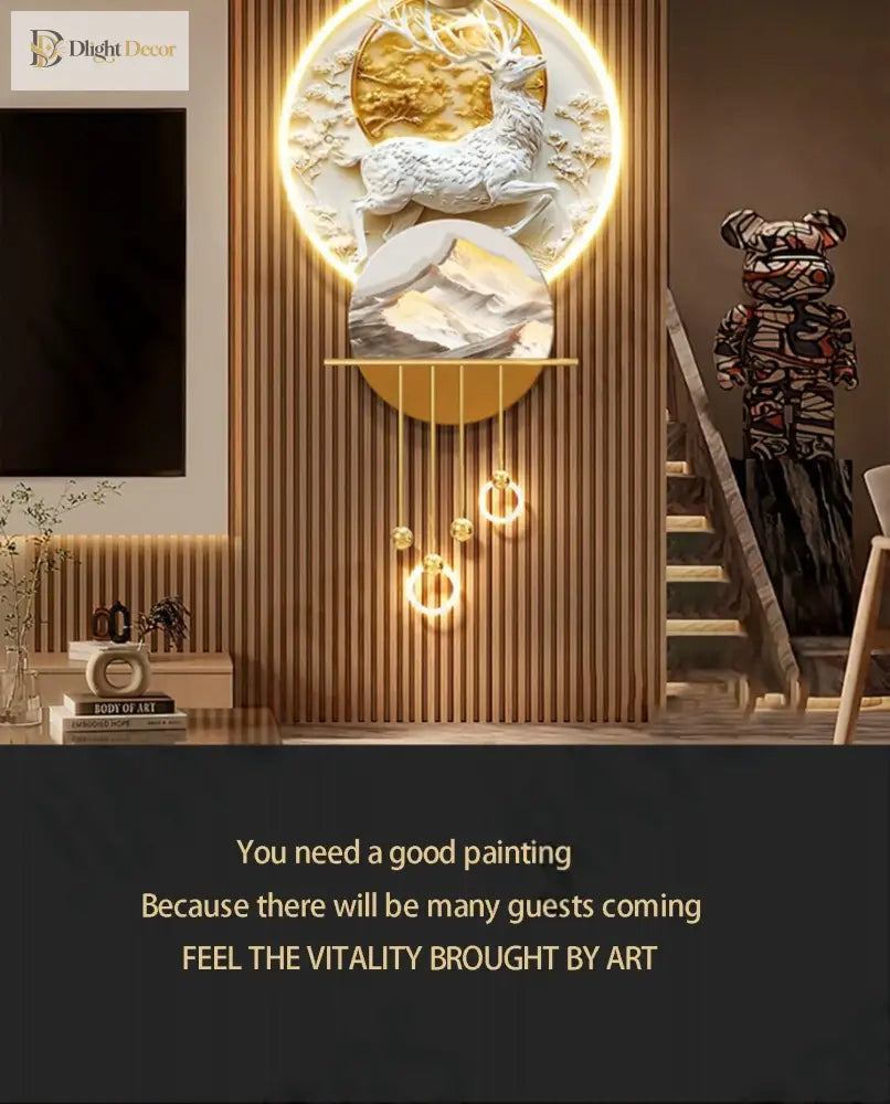 Elk LED Wall Art Light | Modern Interior Home Lighting