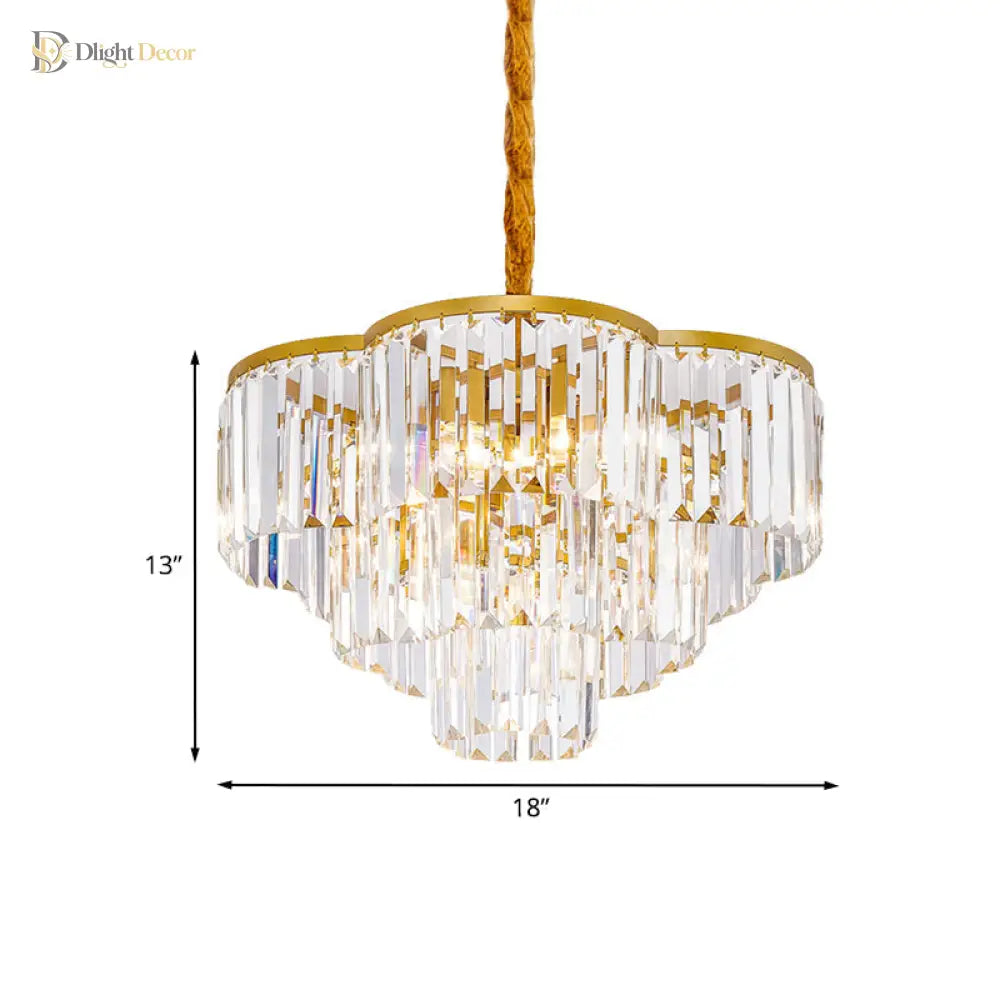 Enchanting Modern Gold Chandelier | Dining Room Lighting