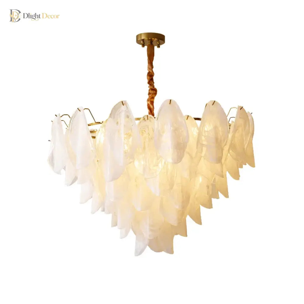 French Retro Glass Chandelier | Dining Room Home Lighting