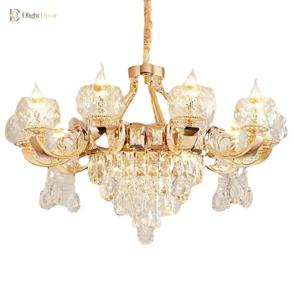 Grand Crystal Chandelier | Modern Dining Room Lighting