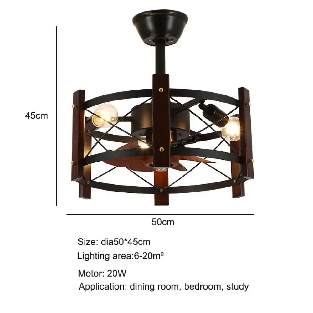 Industrial Ceiling Fan Light | Dining Room Home Lighting