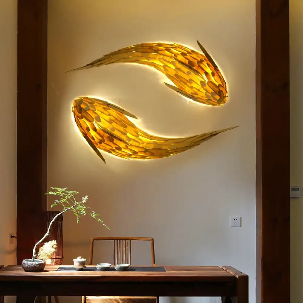 Japanese LED Wall Art Light | Modern Interior Lighting