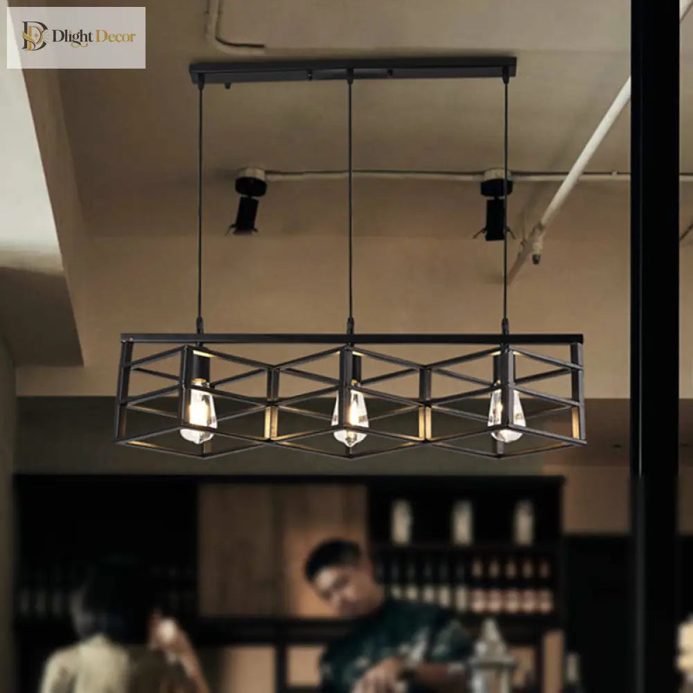 Juniper Industrial Chandelier | Dining Room Home Lighting
