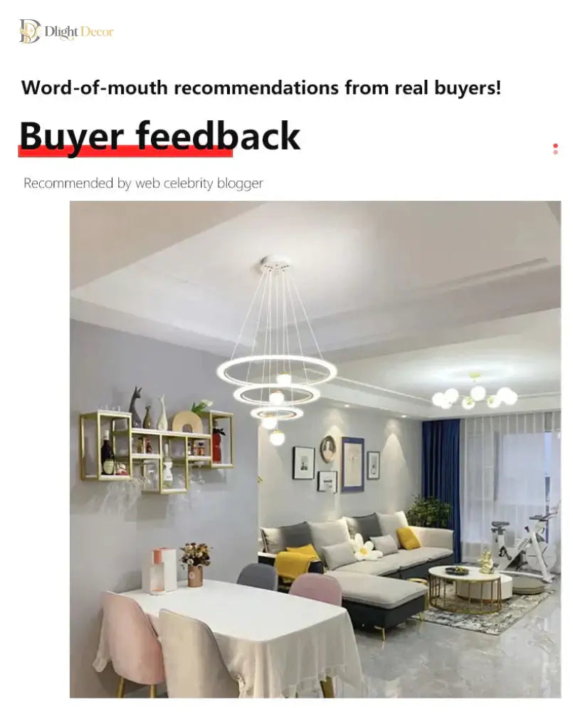 Laya Minimalist Chandelier | Modern Dining Room Lighting