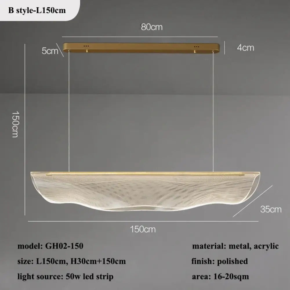 LED Acrylic Chandelier | Modern Dining Room Lighting
