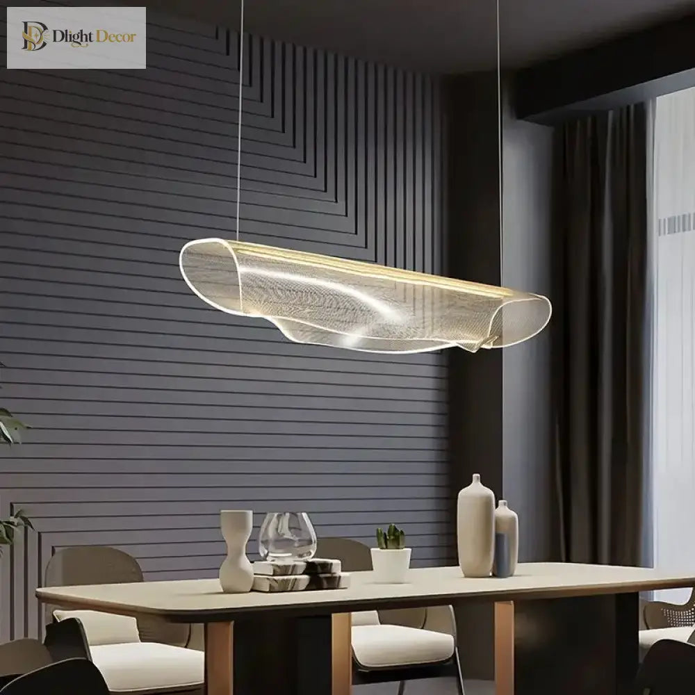 LED Acrylic Chandelier | Modern Dining Room Lighting