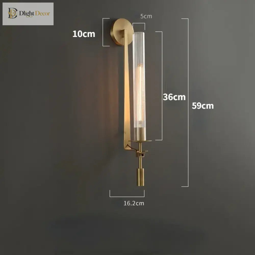LED Brass Wall Sconce | Bedroom & Bedside Lighting